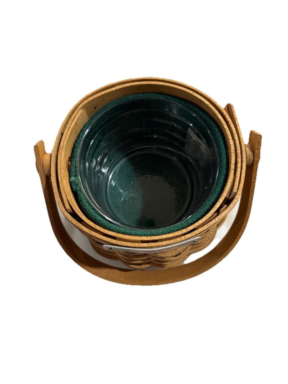 Longaberger Vtg Hostess Appreciation Basket 2003 W/Green Pin Cushion Lid & Liner - Picture 5 of 5